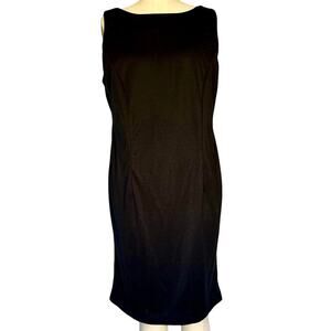 Womens Dress Size 10 Black Classic Slim LBD Professional Travel Packable Chic